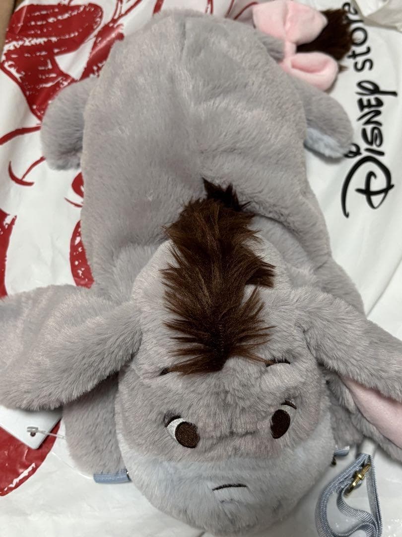 Disney Store Japan Eeyore Multi-Pochette Plush-Style Hands-Free Goods New