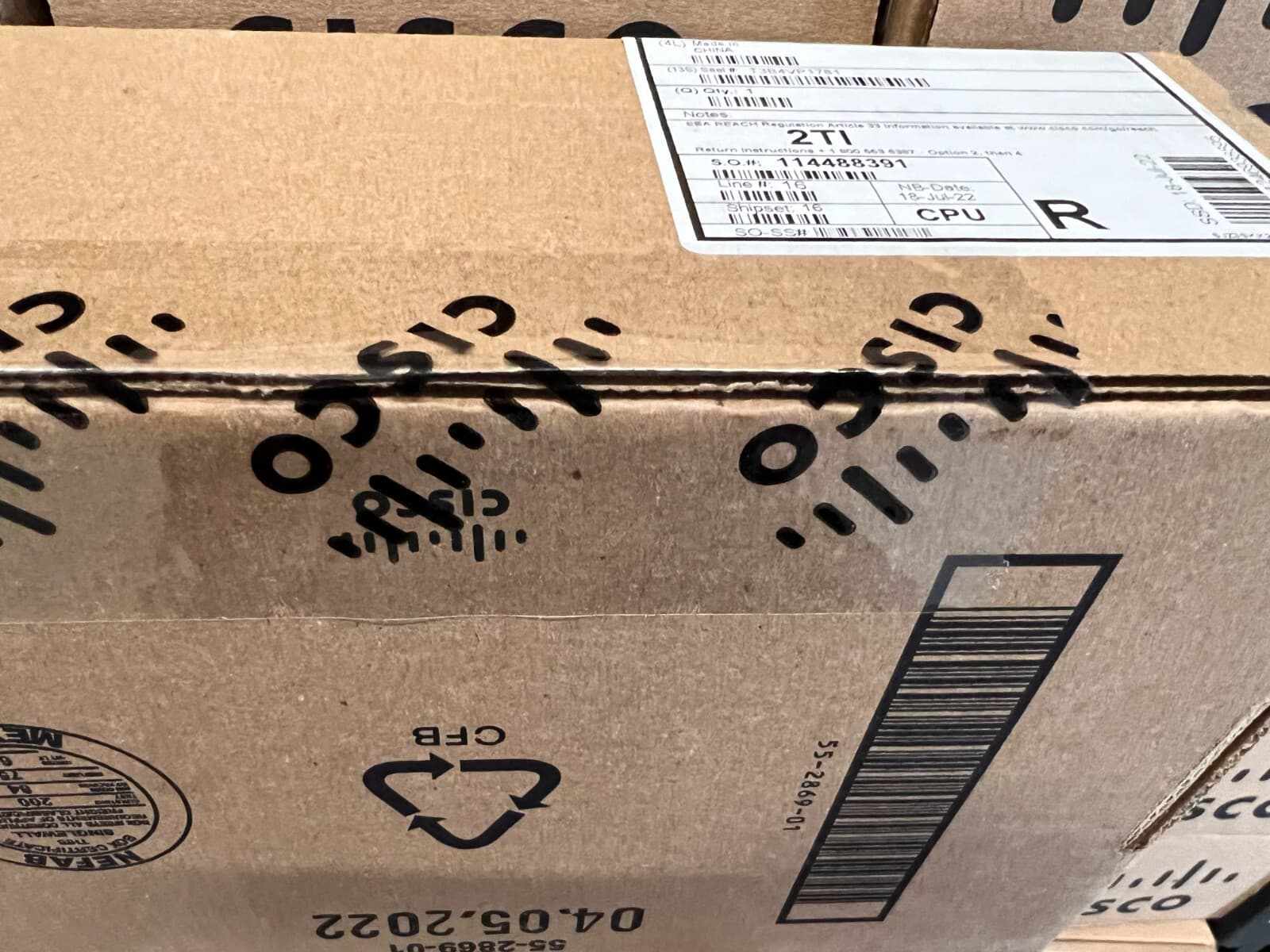 Cisco PWR-C6-1KWAC= Power supply - hot-plug (plug-in module) - 1000 WattNEW *CR 3