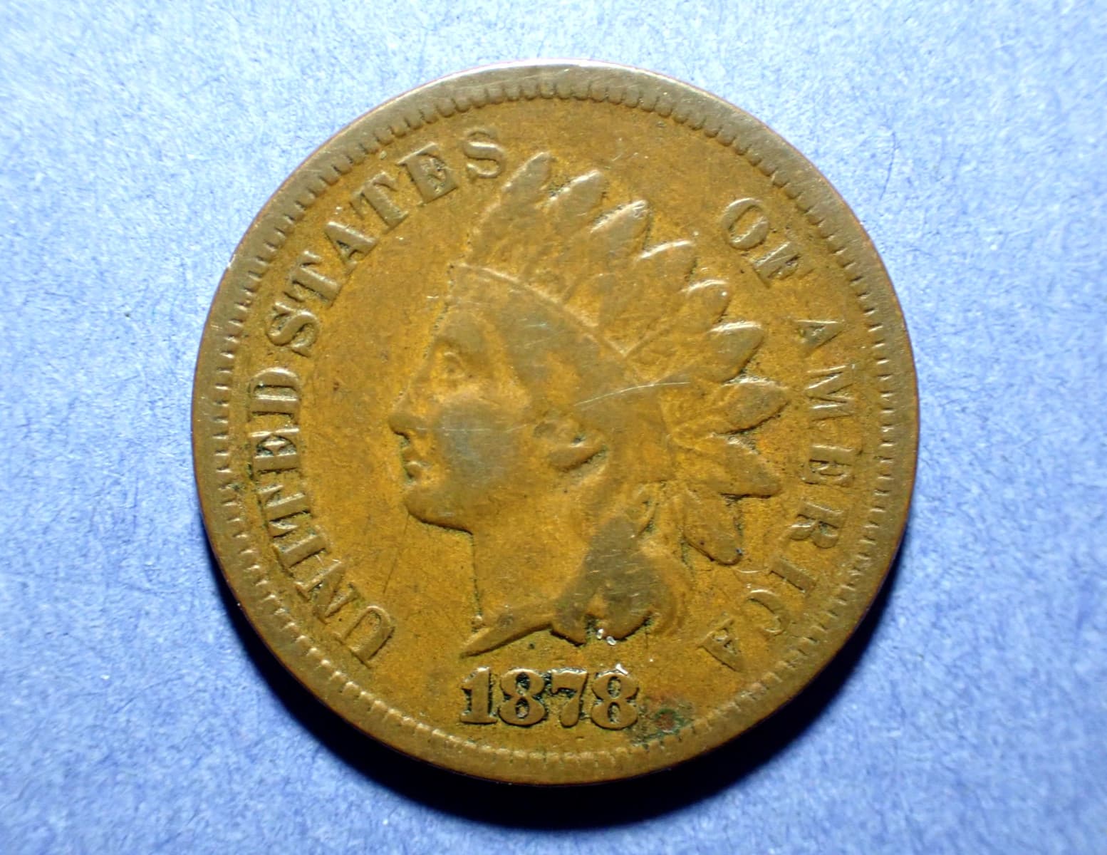 1878 Indian Cent VG