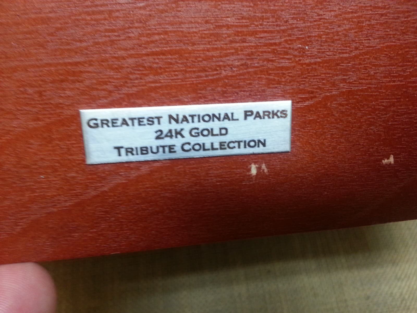 Bradford Exchange 24KT Greatest National Parks 50.00 Dollar Bills Collection 5