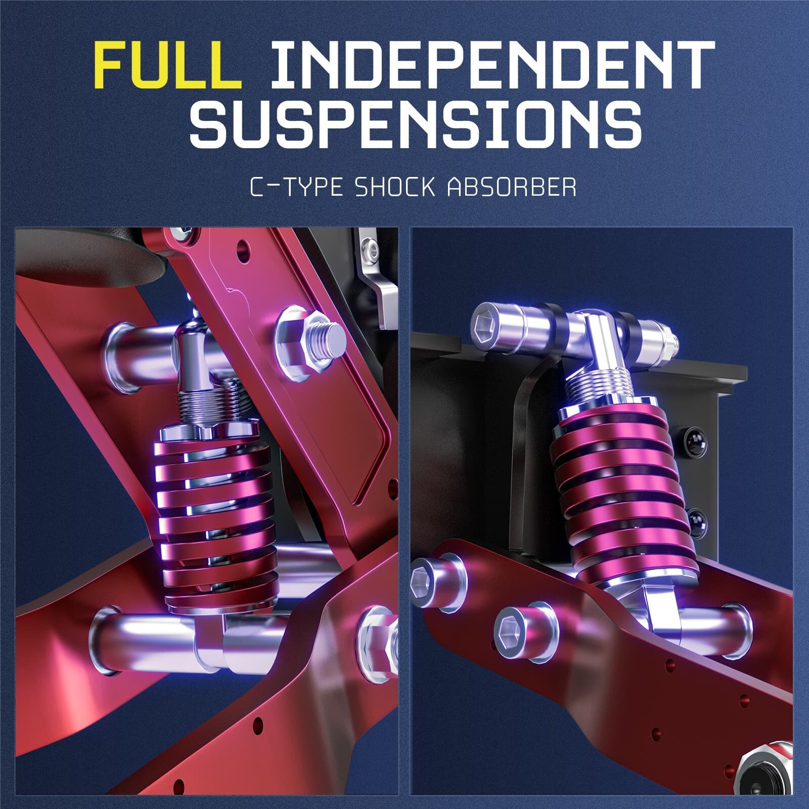 Folding Electric Scooters Adult w/Seat 50MPH 6000W 11inch Off Road E-Scooter 6