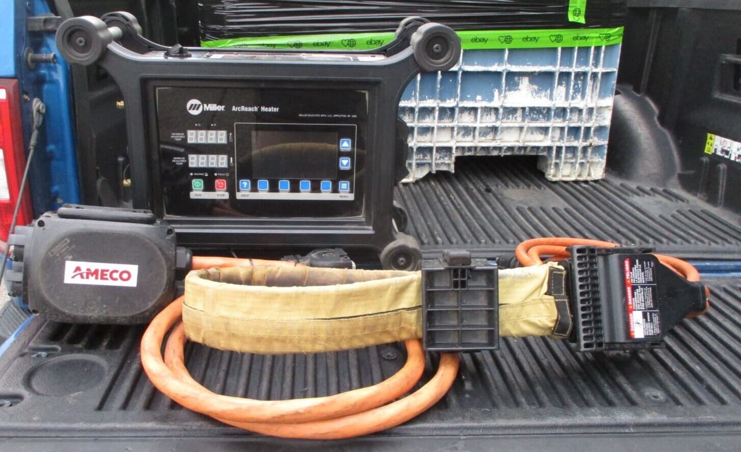 MILLER WELDER ARCREACH HEATER W/ EXTENSION CABLE & QUICK WRAP ARC REACH