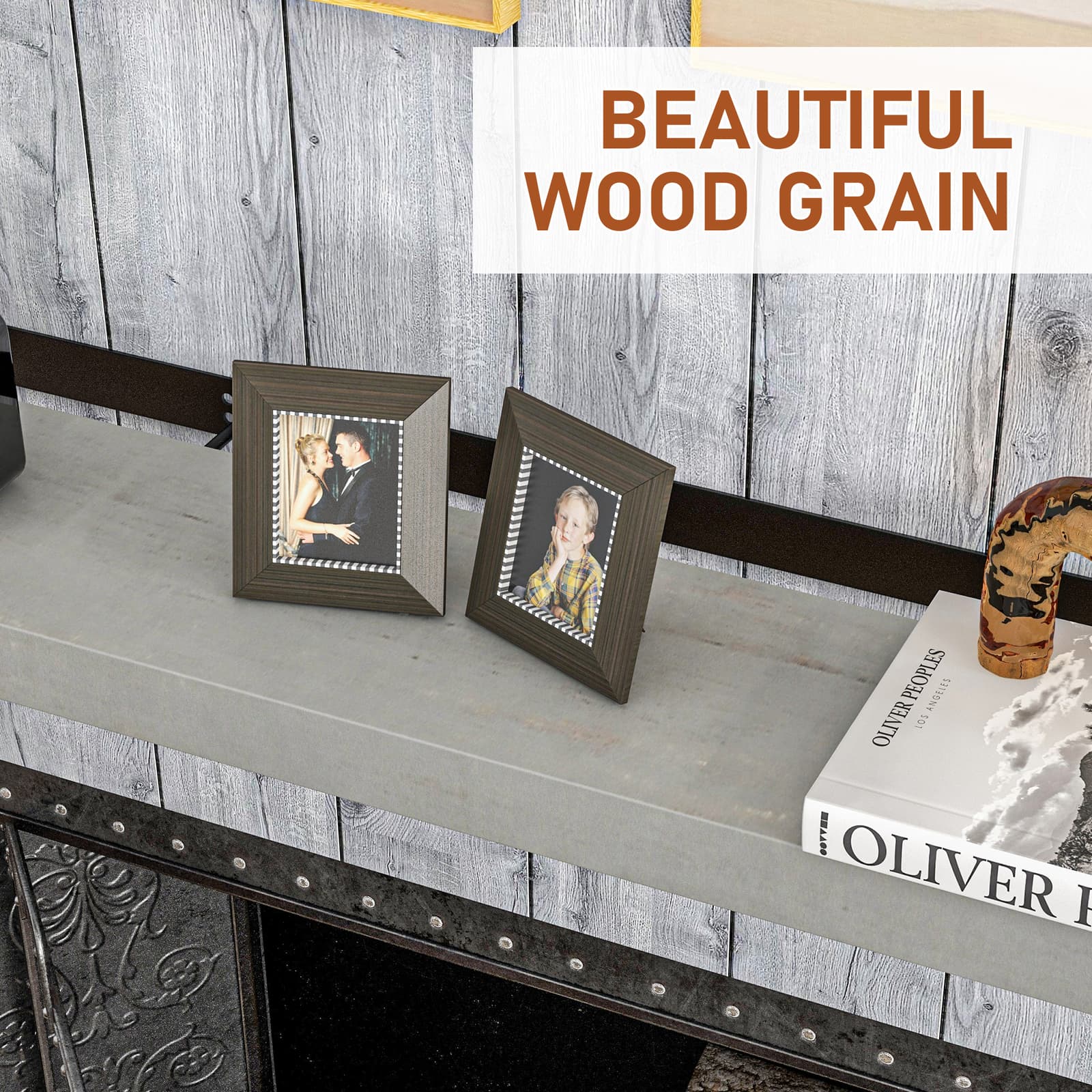 72" Fireplace Mantel Wood Floating Shelf Wall Mounted Rustic for Over Fireplace 4