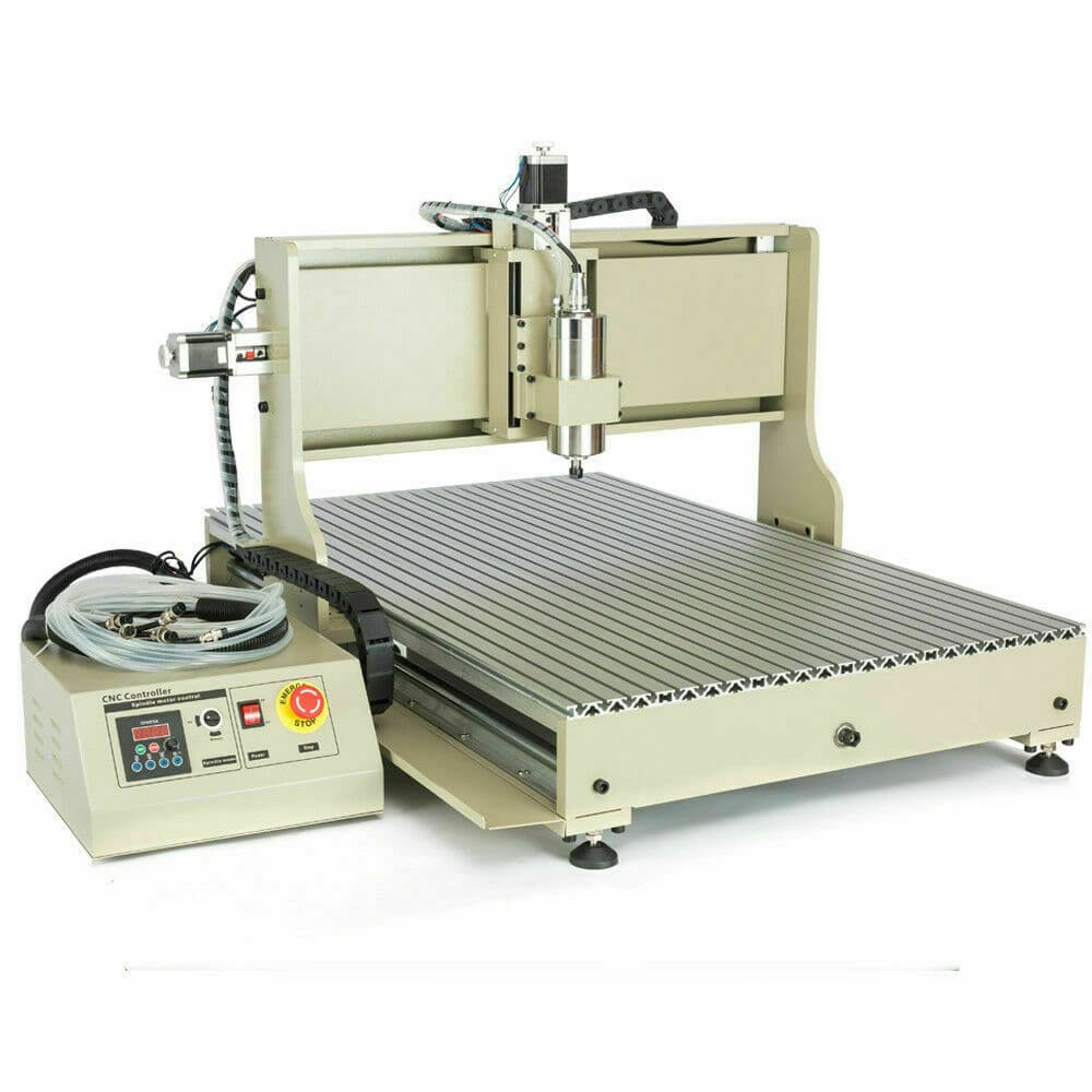 2.2KW USB 4Axis CNC 6090Z Engraving Machine 4 Rotating Axis Milling Ball Screw g 6