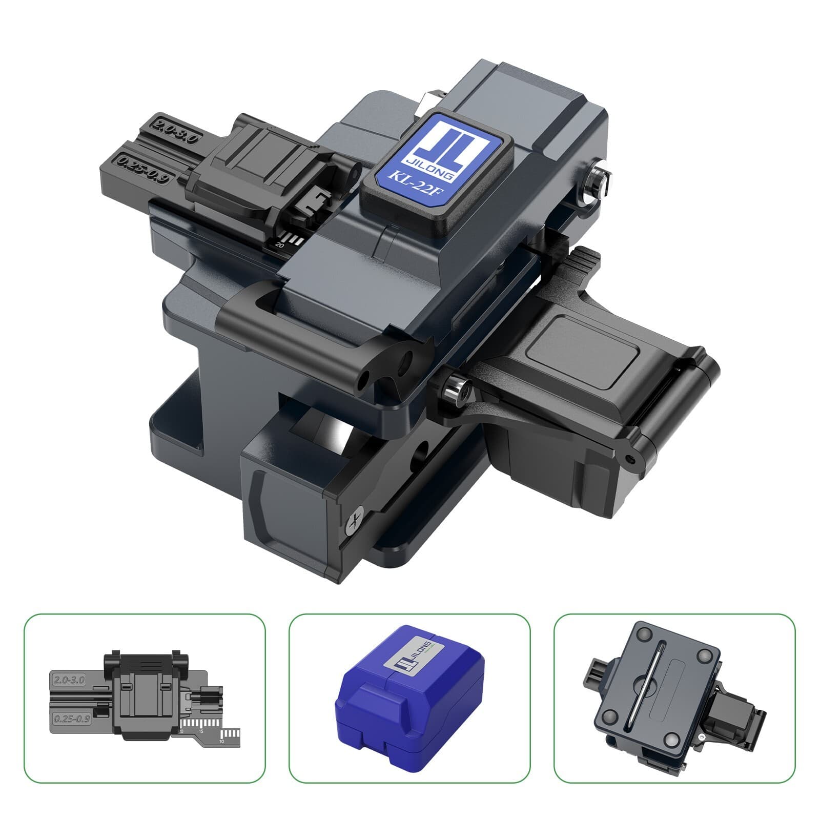 JILONG Fiber Cleaver KL-22F All-in-1 Fixture Cutter w/48000 Cleaves Blade Life