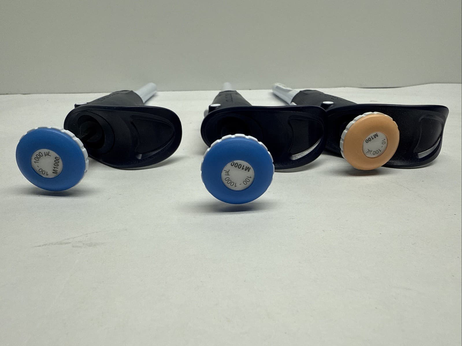 Set Of (3) Gilson Microman M100, M1000 Positive Pos-D Pipette 2