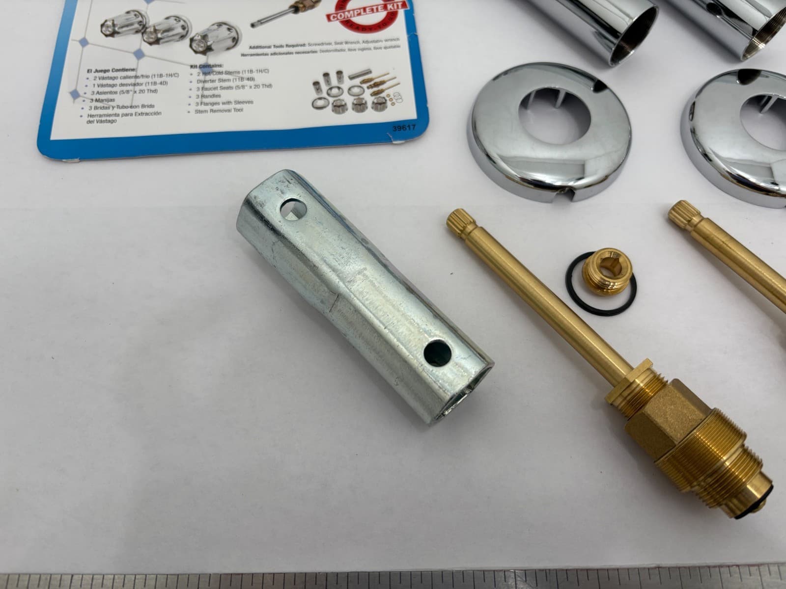 (1) NEW Danco Tub/Shower Remodeling Kit for Gerber - CHROME - 39617 (ob) 6