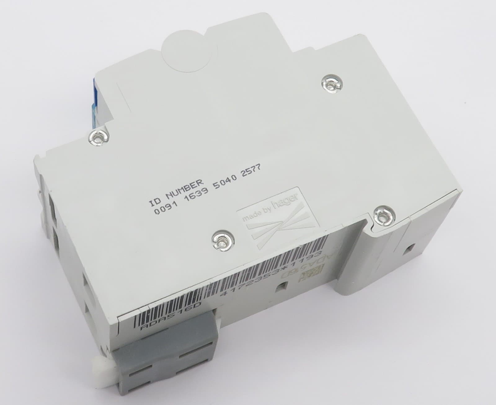 Hager ADA516D FI/LS Switch Type A Fi Circuit Breaker B16 16A 30mA 1P+N 4