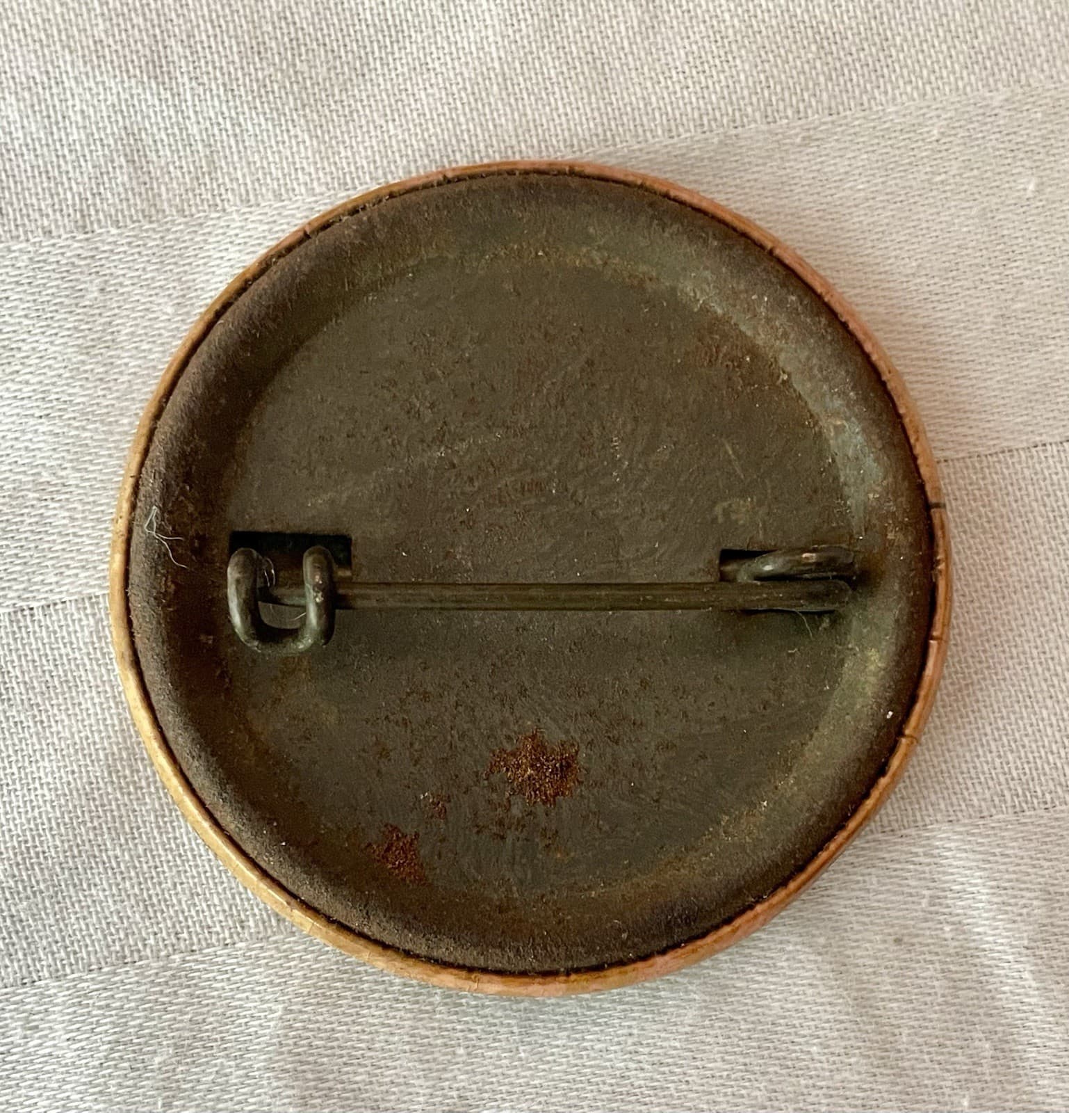 1928 NEW YORK RESIDENT HUNTING FISHING TRAPPING LICENSE PERMIT BUTTON PIN BADGE 2