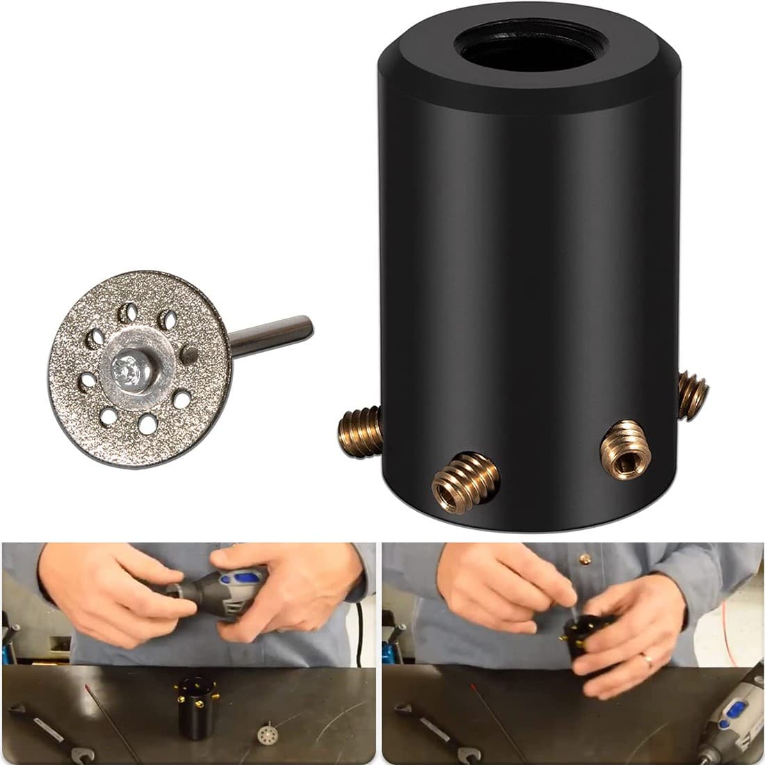 GR-12 Tungsten Electrode Sharpener Grinder Head TIG Welding Multi-Angles Offsets