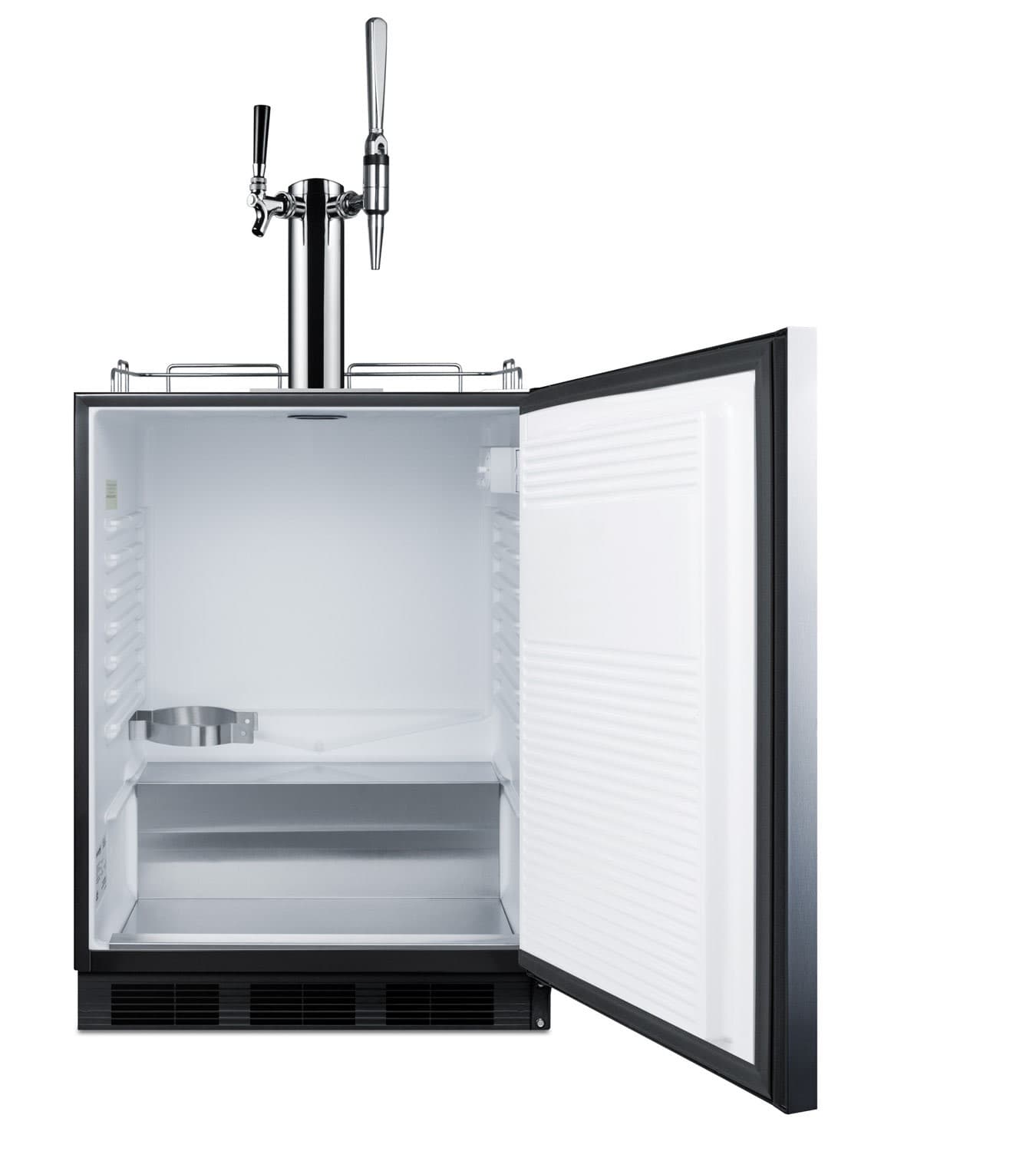 Summit SBC58BLBIADACMTWIN 24"W 5.5 Cu. Ft. Built-In Coffee Double - Stainless 6