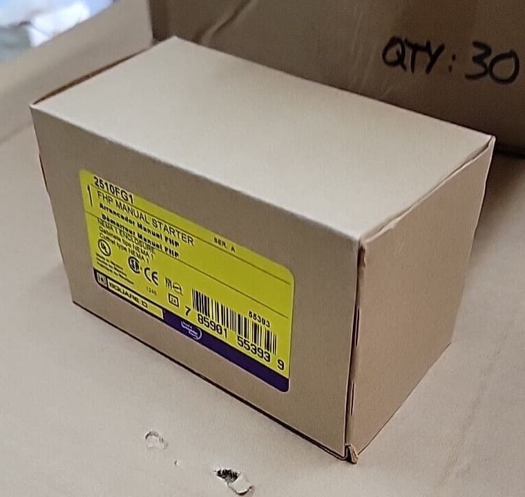 NEW SQUARE D 2510-FG1 2510FG1 FHP MANUAL STARTER NEMA 1 ENCLOSURE 2