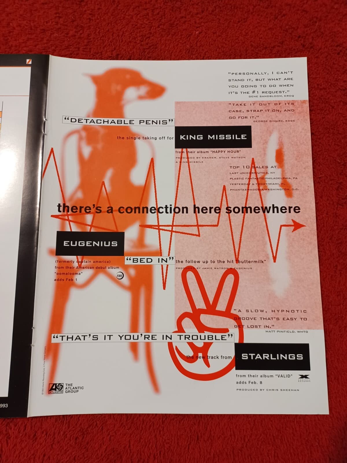 CHANTE MOORE - 1993 US Full-Page Ad 'It's Alright' Single Release (HITS Mag.) 5