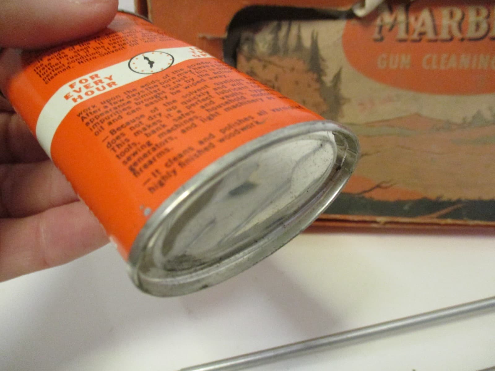 Vintage Marble's Gun Cleaning Kit with Very Nice Nitro Solvent Oil Can 5