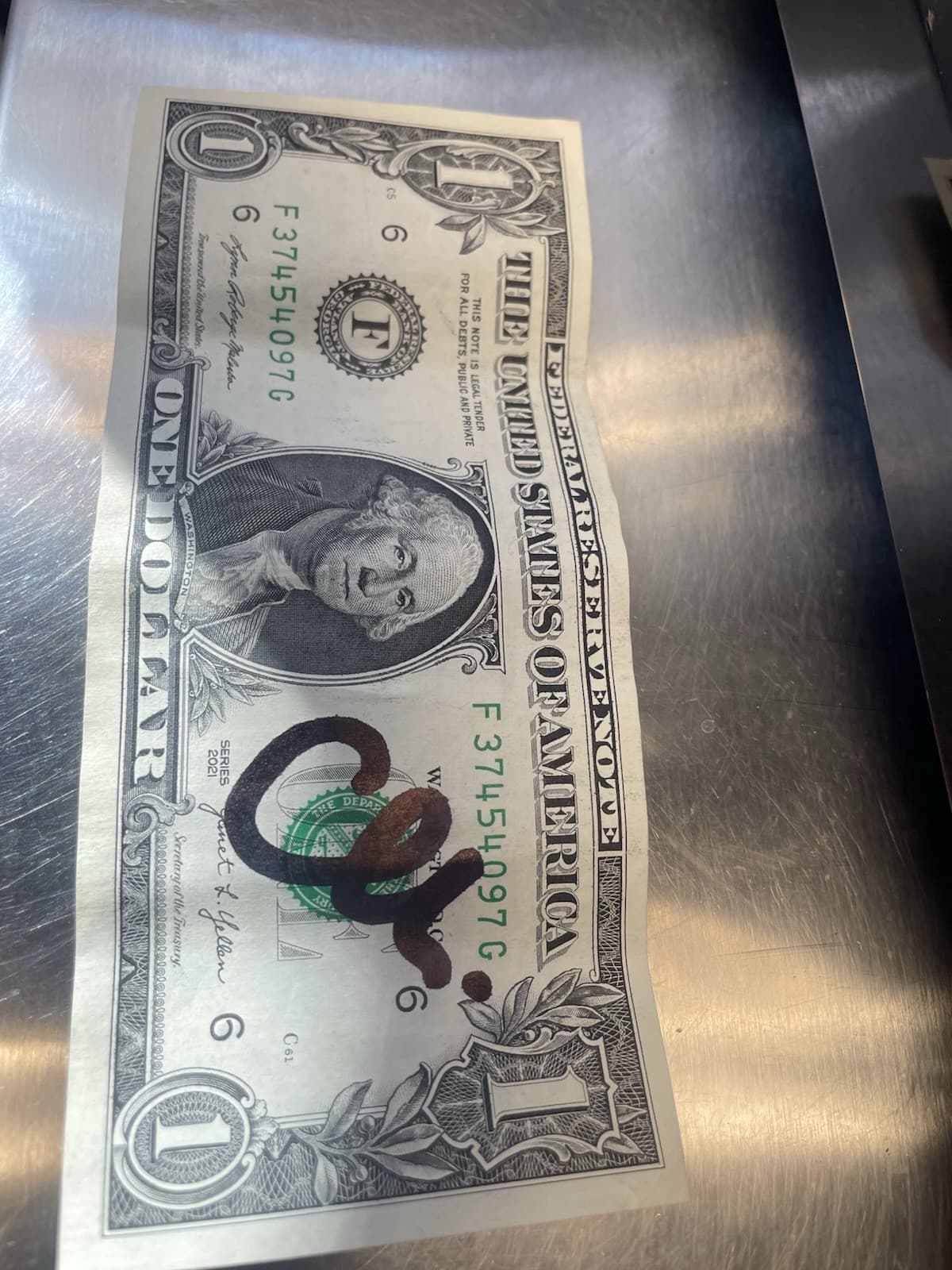 Turning Point 🇺🇸 Charlie Kirk Hand Signed Dollar Washington State 