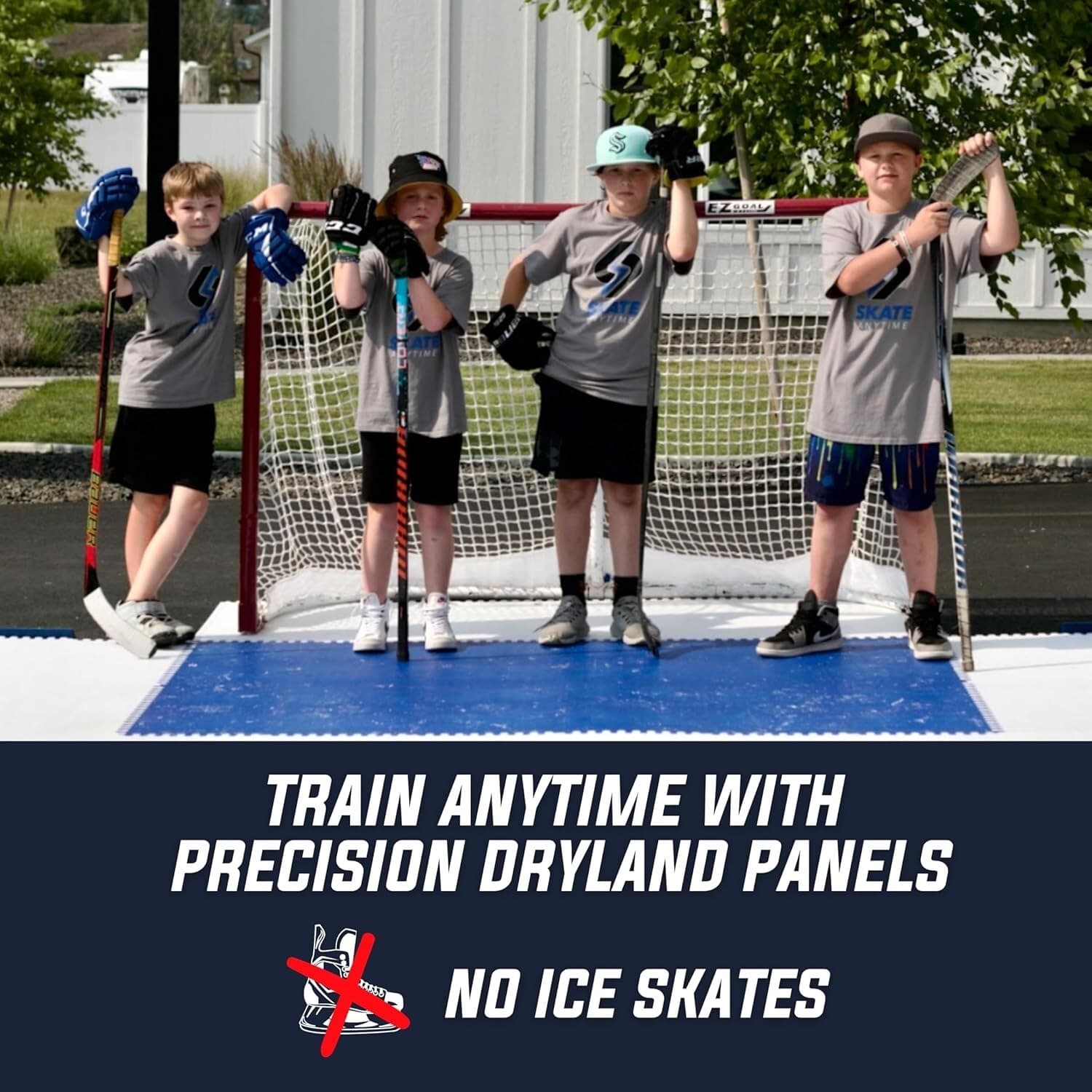 Skate Anytime - Precision Dryland Hockey Tiles - (8) Pack (15"x30") - 25 sq ft 2