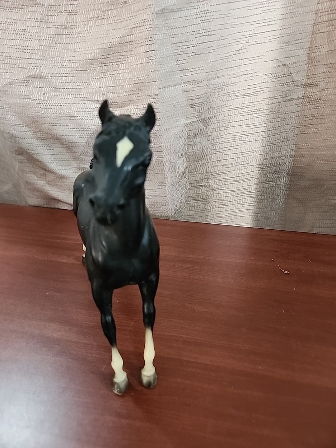 Lot Of 3 Breyer Horses, Black Color With  Accents 3