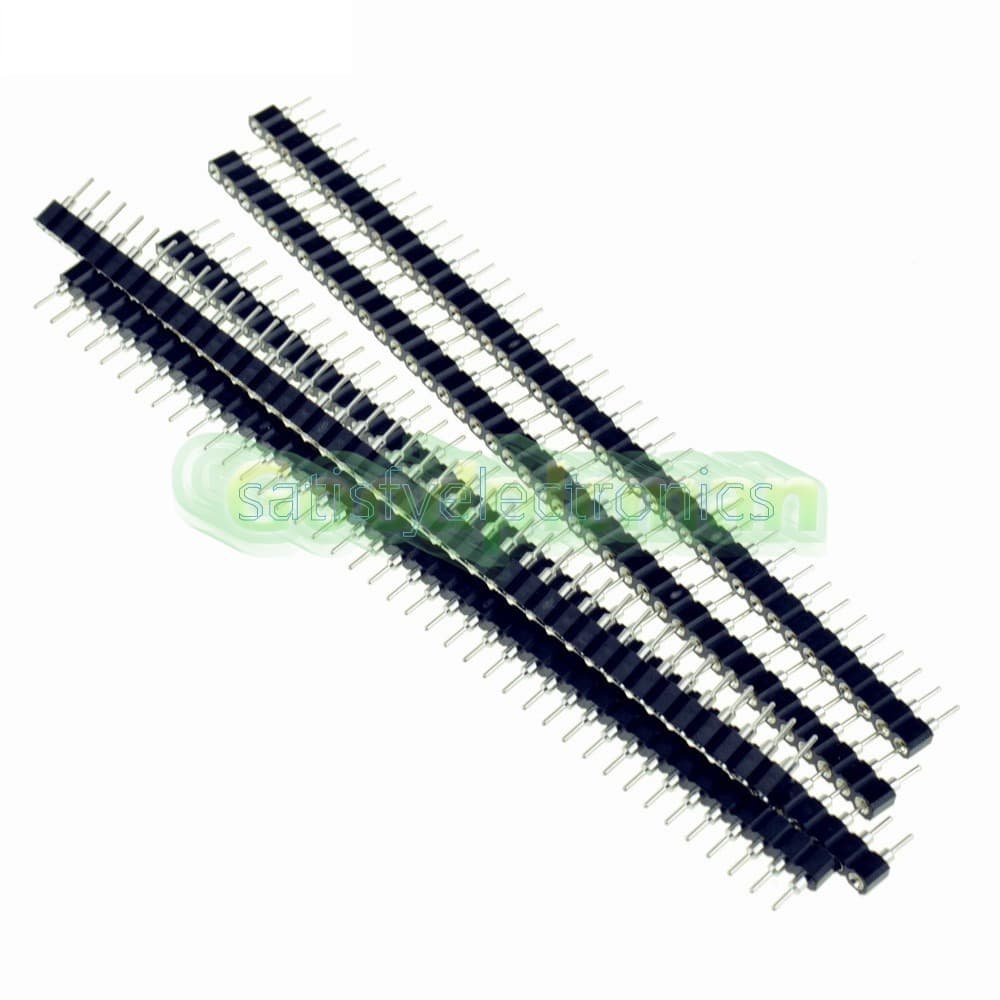 5PCS Strip Tin PCB Female IC Breakable 40pin Single Row Round Header Socket 3