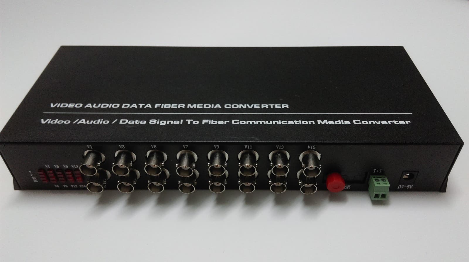 RS485/FC 20Km 16 channel Video Fiber Optic Media Converter Transmitter Receiver  3