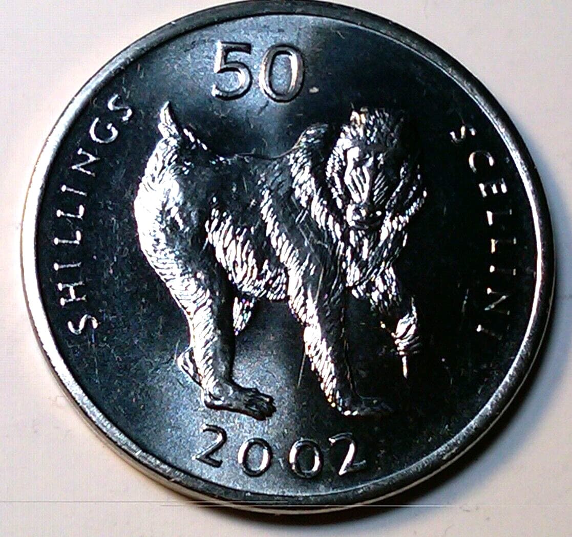 Somalia 50 shillings Scellini 2002 Mandrill Monkey unc