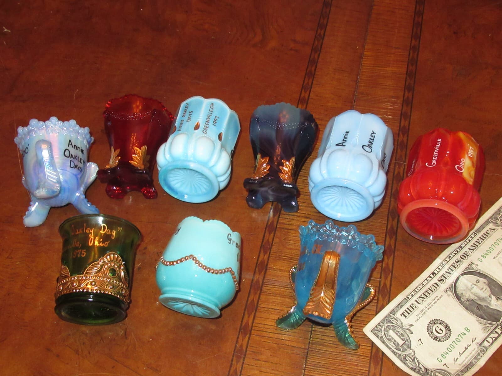 Annie Oakley Days Greenville Ohio Toothpick Holder Souvenir Lot (M646) 5