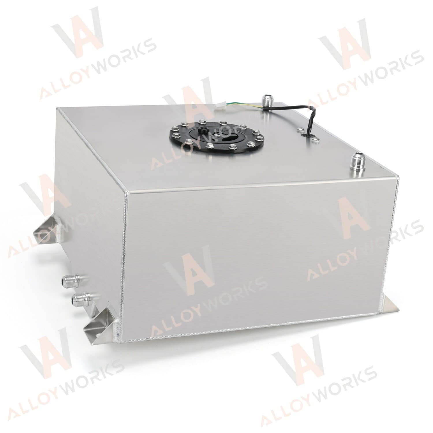 NEW 40L 10 Gal Aluminum Fuel Surge Cell Tank Fitting Sensor Foam Inside 2