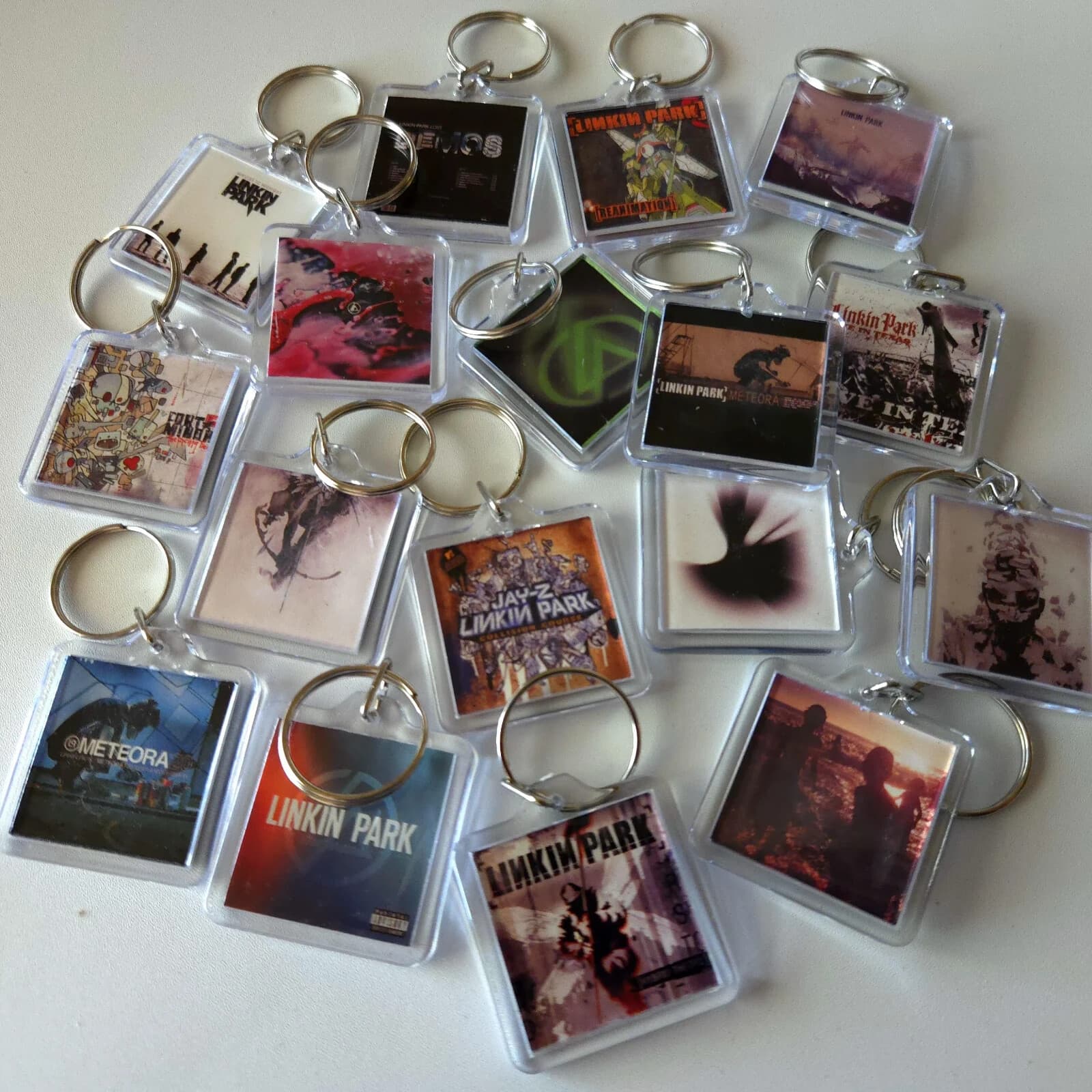 Linkin Park Album Artwork Music Art Keychain | Chain |  Pendent (Front & Back)