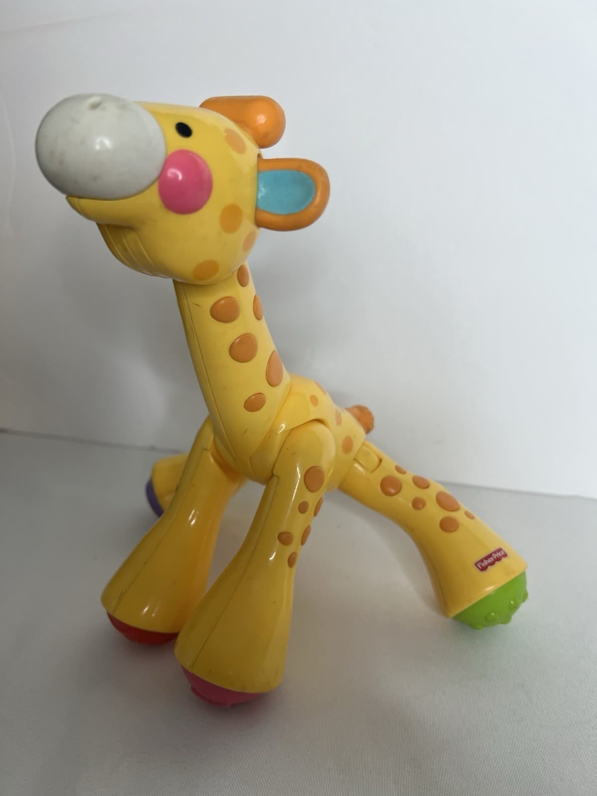 Fisher Price Amazing Animals Clicking Giraffe  Sensory Click Toy-9"" 2