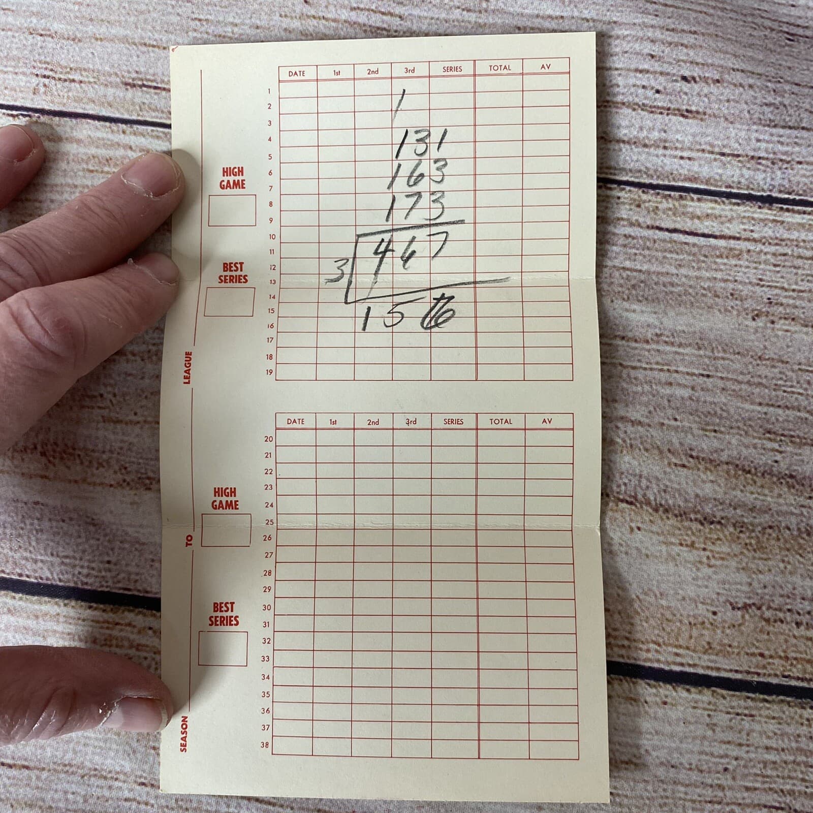 1960's Coca Cola Bowling Score Card with Fishtail Logo 3