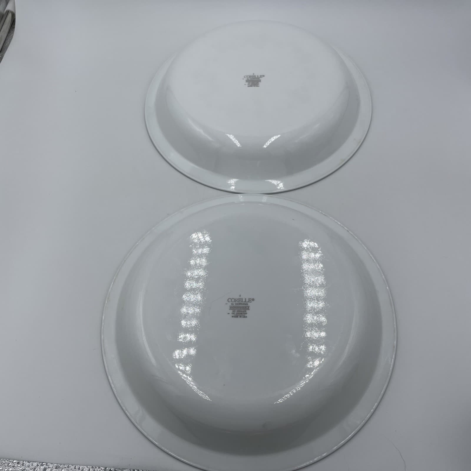 Set 2 Corning Callaway Corelle Ivy Pie Serving Plate Dish Made in USA 10-1/4" 3