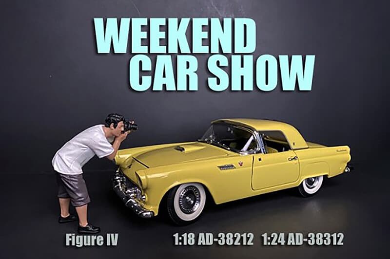 Weekend Car Show IV Guy American Diorama 1:18 Scale 4" Male Man Figure 2