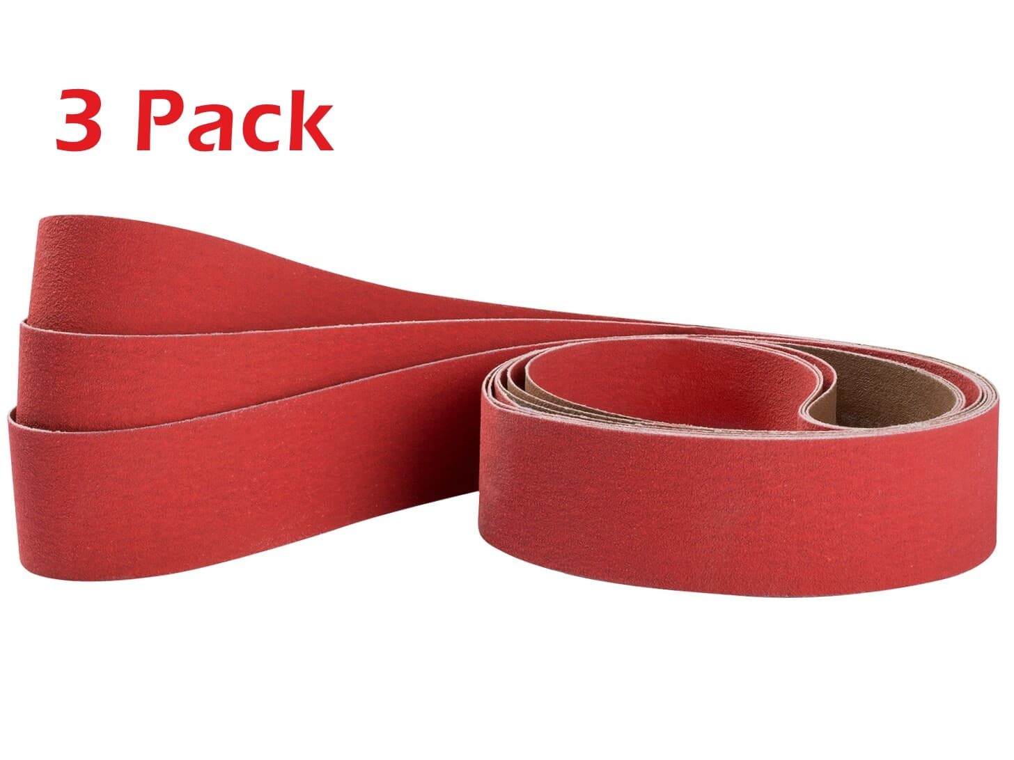 3-Pack 2x72 inch Ceramic Grinder Sanding Grinding Belts 120 Grit for Metal Steel