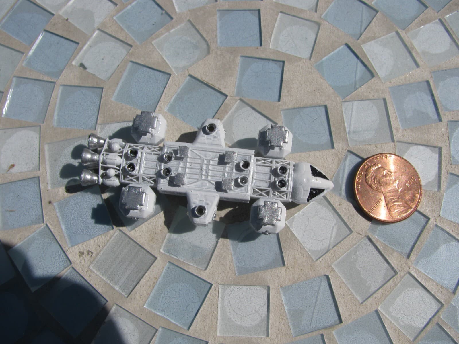 CUSTOM MADE & PAINTED SPACE 1999 EAGLE LAB VERSION World's Smallest 2.5" Long 5