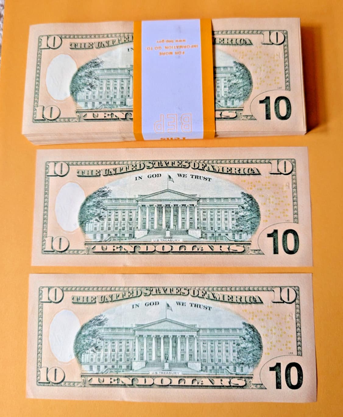 2017A $10 Star Note REP • Uncirculated BEP Fresh • Rare Sequential Bill 10 pcs 5