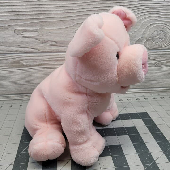Pink Pig Piggy Puppet Ron Banafato Plush Stuffed Farm Animal No Oink Sound 3