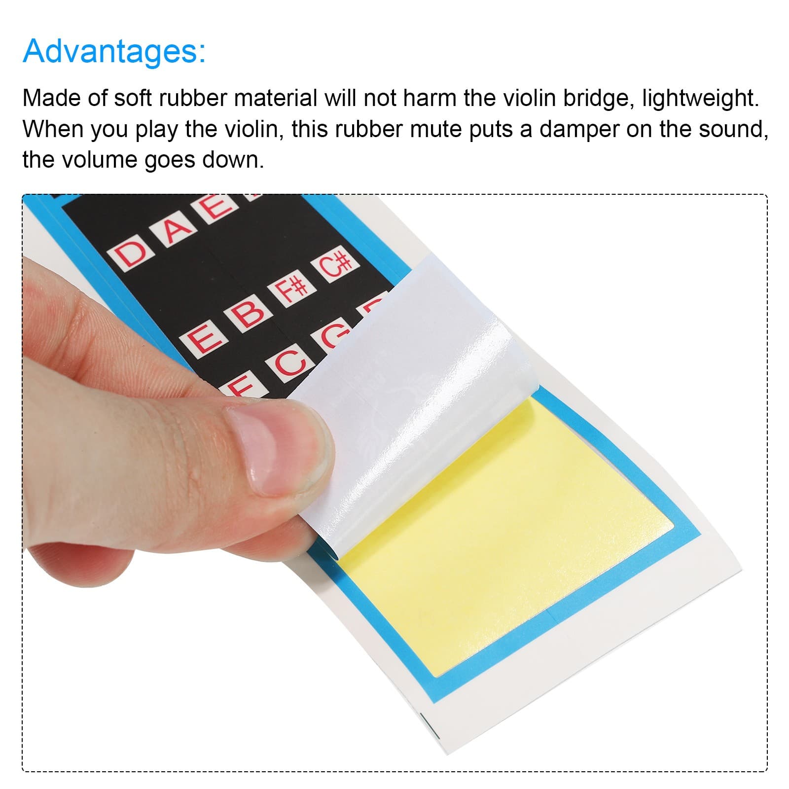 2pcs Violin Finger Guide Violin Fingerboard Stickers Fretboard Guide Labels 3/4 4