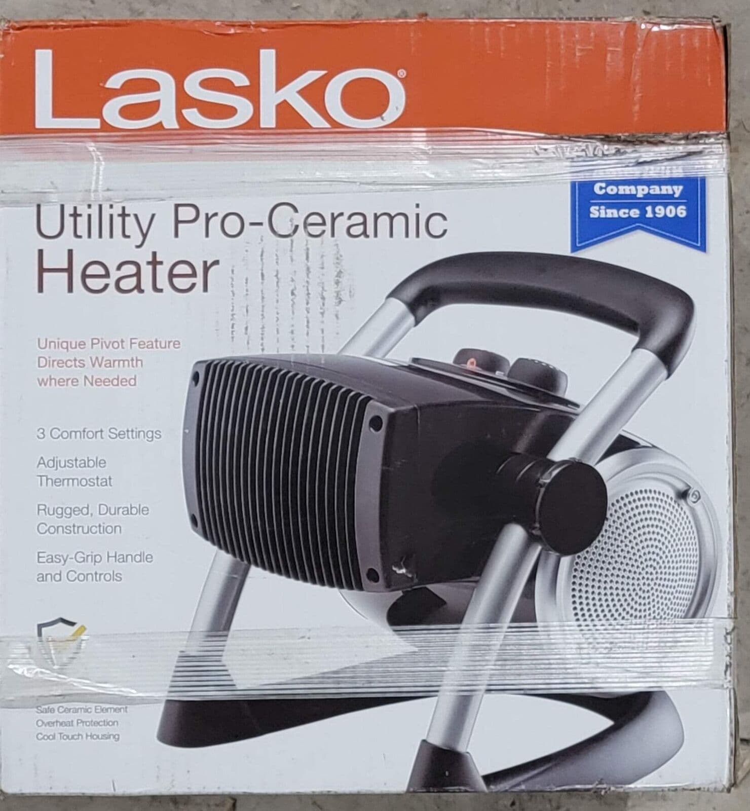 Lasko 1500-Watt Electric Pro-Ceramic Utility Portable Space Heater LKO-5919