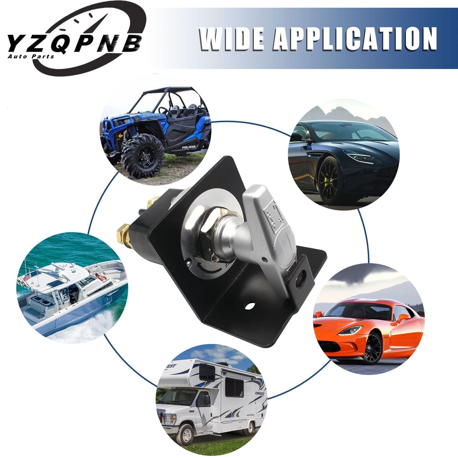 Battery Disconnect Switch with Lockout Plate Fits Negative Battery ... Fast Ship 6