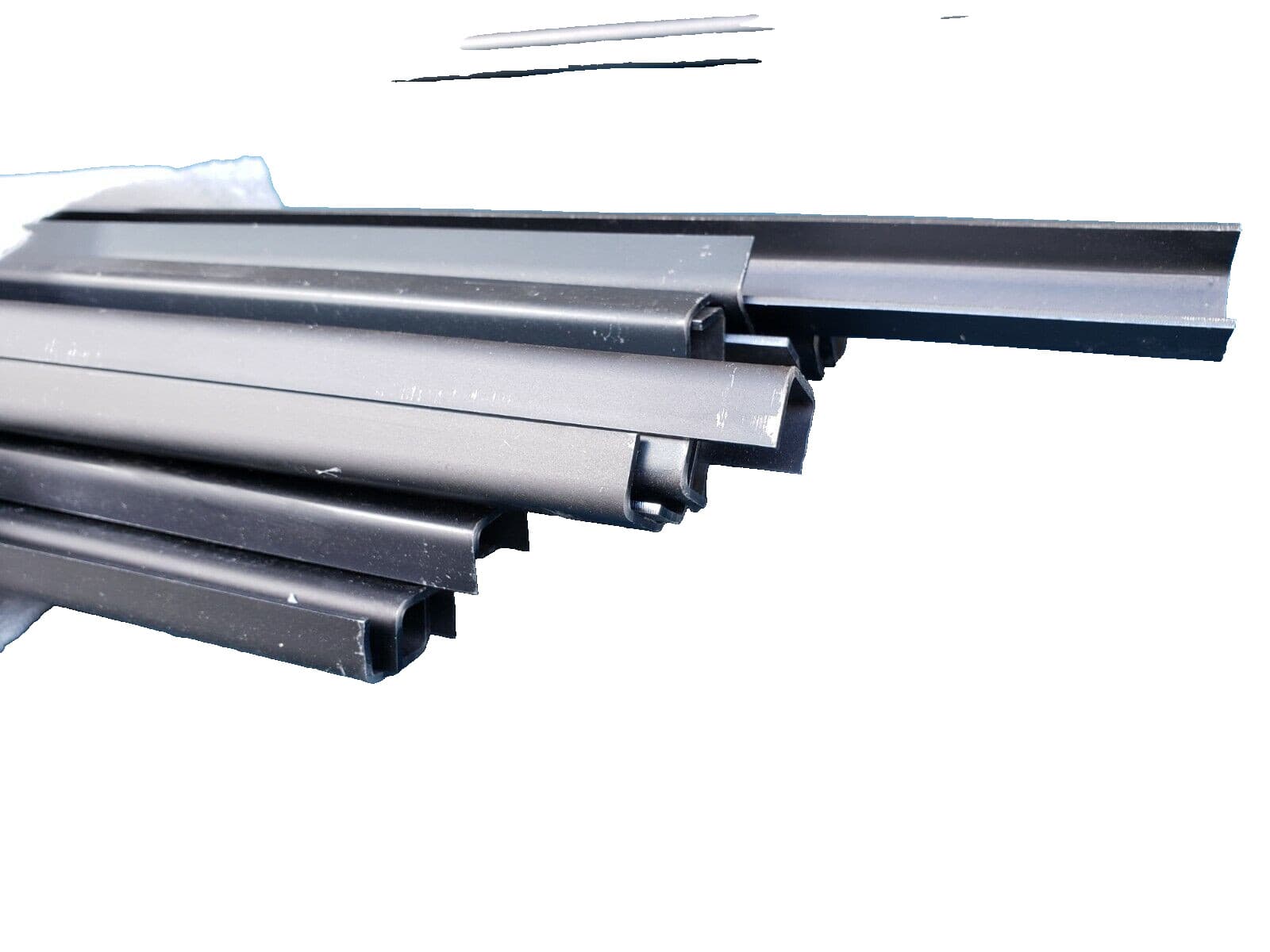 (QTY:2) Channel Iron 1/2'' x 3/4'' x 1/2'' x 24'' Mild Steel 5