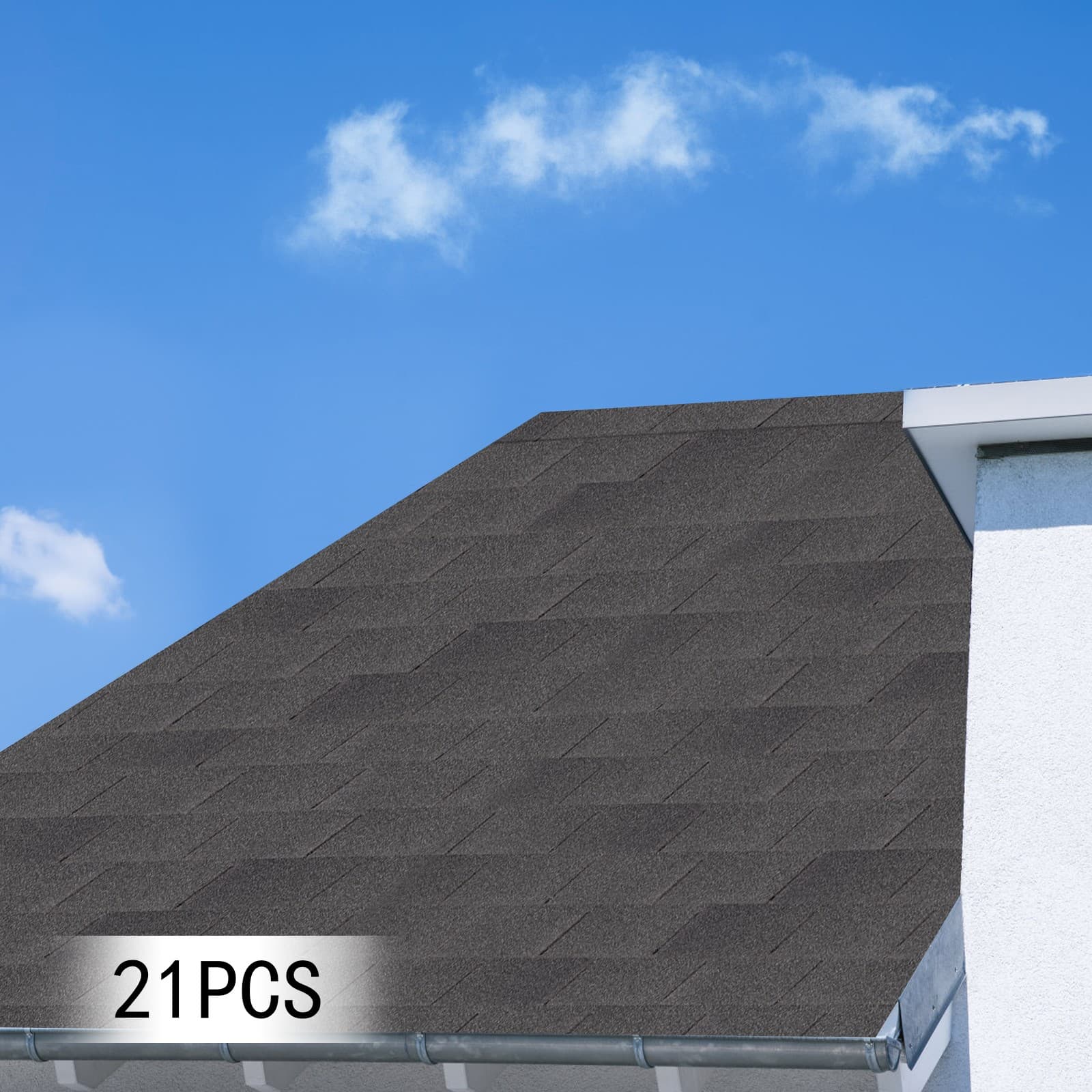 21* Roofing Shingles Grey 100cm Asphalt Roofing Shingles for Modern Building 6