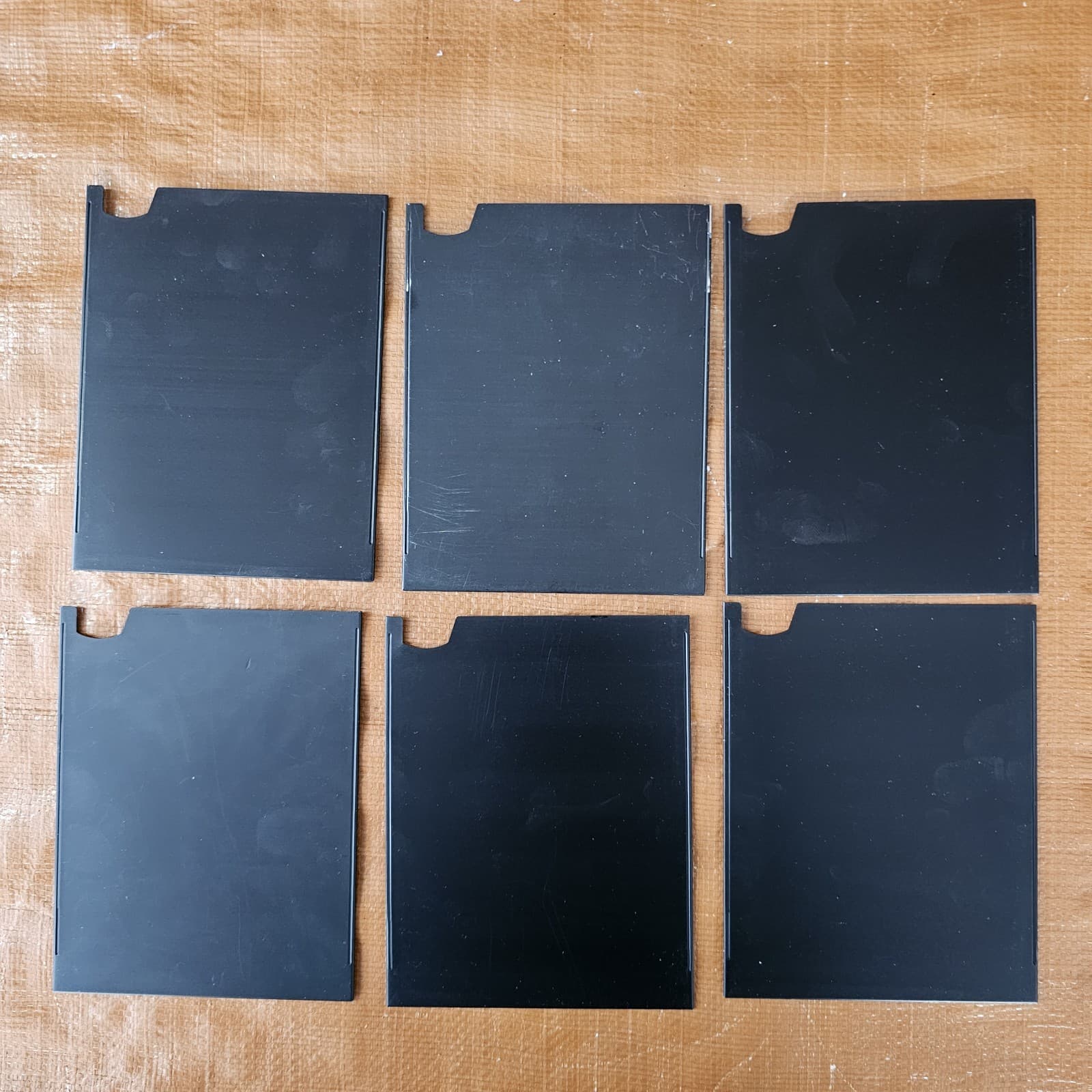 Graflex 6 Septums for 4x5 Grafmatic Holder With Original Box Vintage 3