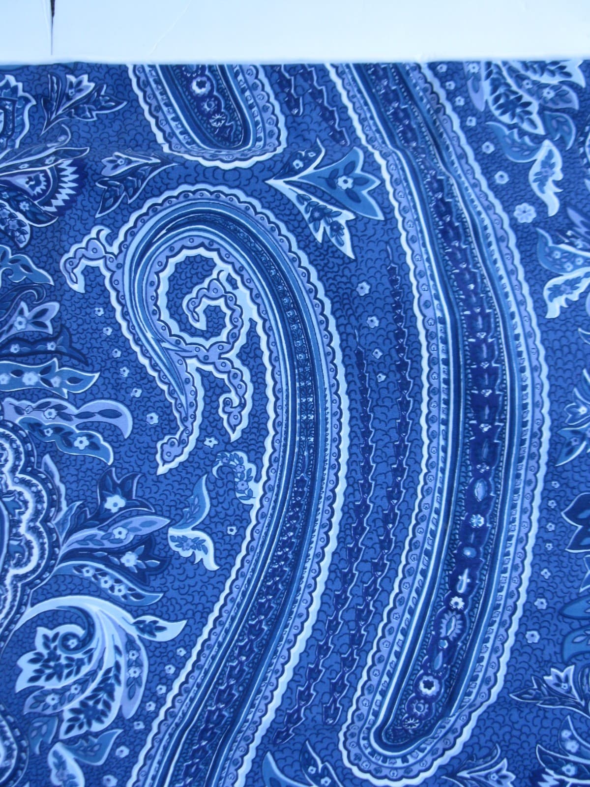NEW! Vtg Ralph Lauren Blue Putney Paisley Full/Queen 25" x 30" Pillowcase Sham 3