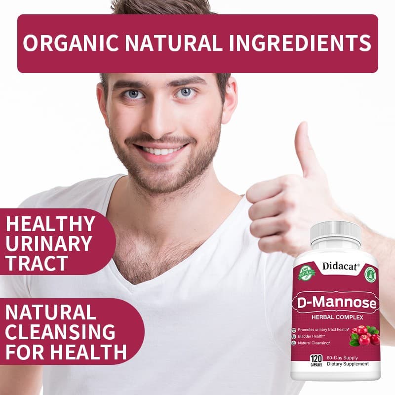 D-Mannose Caps–Urinary Tract Cleanse&Promotes urinary tract Bladder health 120Ct 4