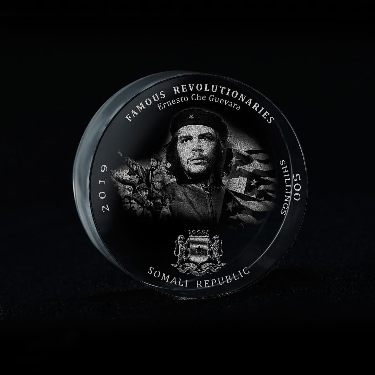 Somali Republic 500 Shillings, Che Guevara, Revolutionaries, Crystal Coin 2019