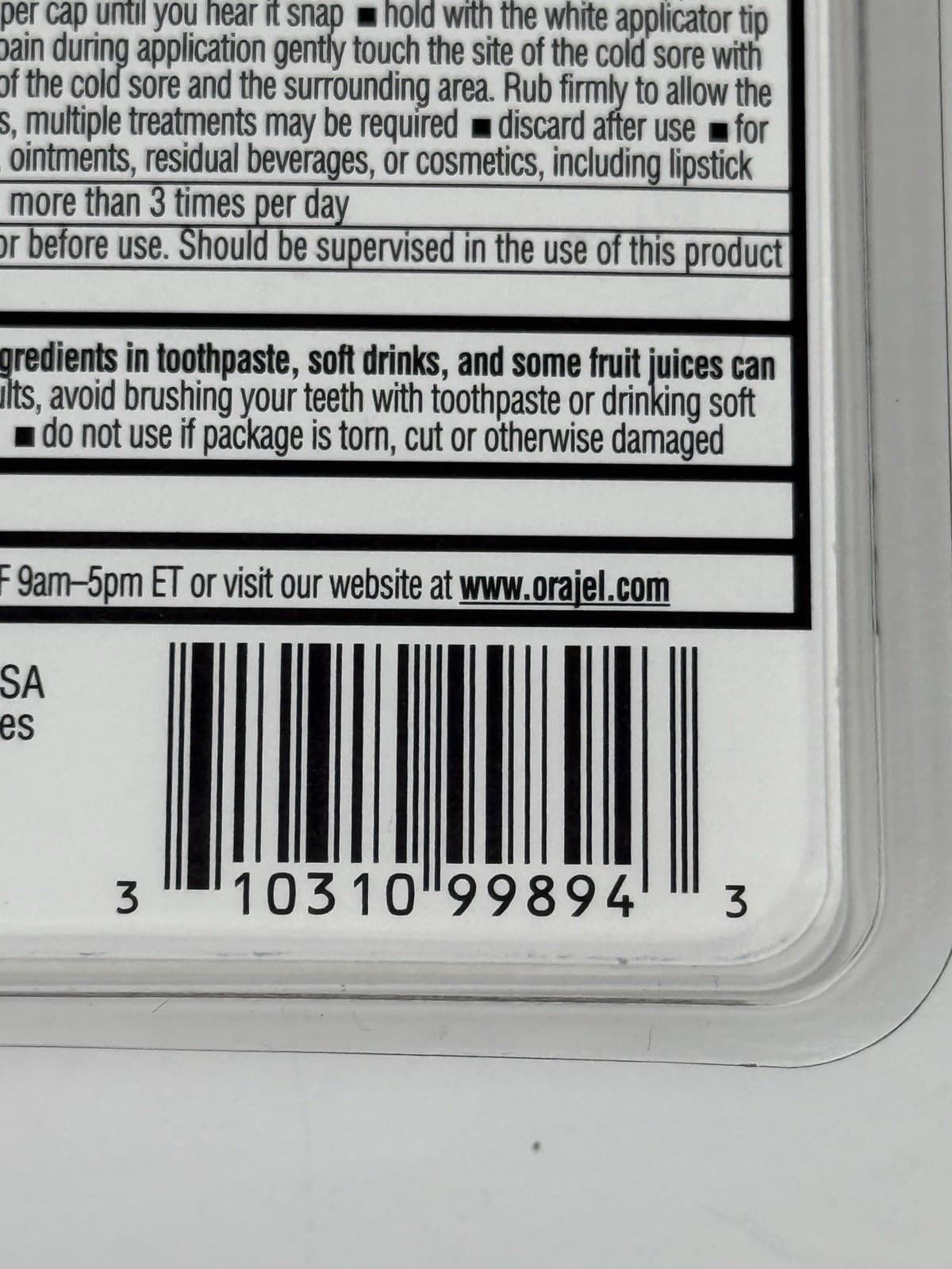 Orajel Touch Free Cold Sore 6 Treatment Vials 0.12 fl oz (3.5 ml) 3