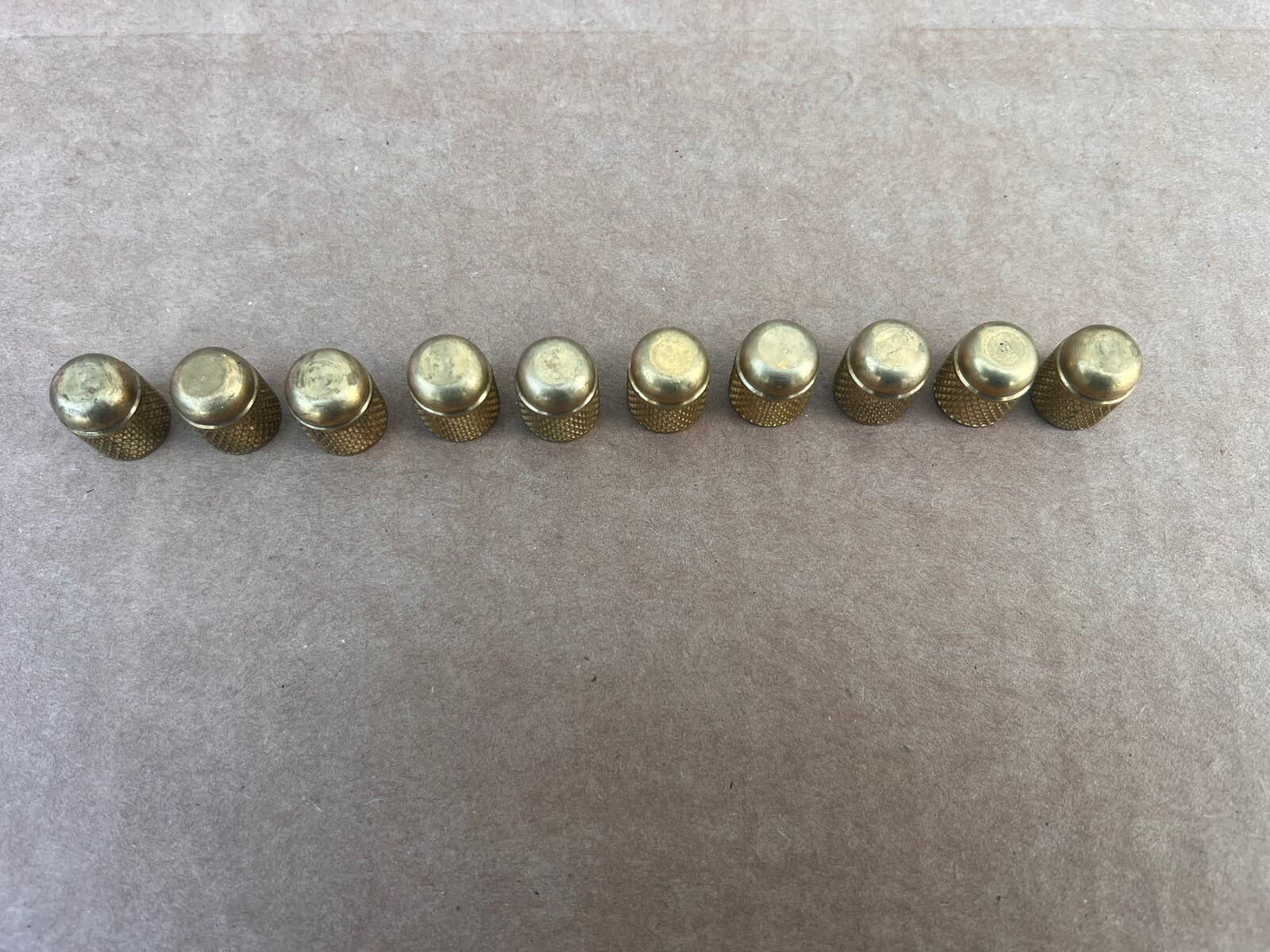 10 Pack 1/4" Test Cock Dust Cap SAE Brass Cap 1/4 In Flaire Fitting Backflow 2