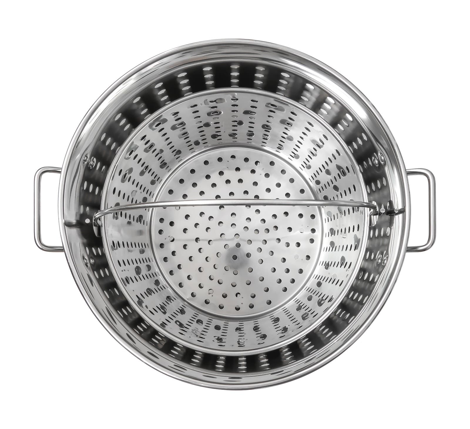 CONCORD Stainless Steel Stock Pot w/ Steamer Basket Boiling Steaming Cookware 2