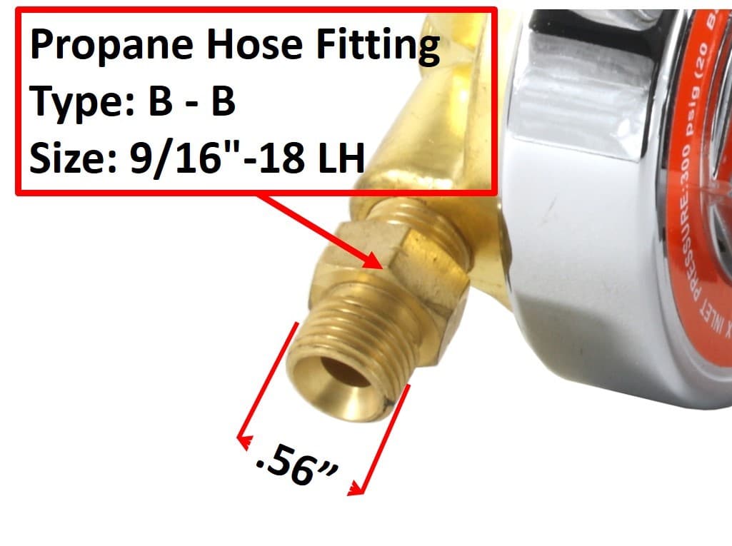 SÜA Propane Regulator - Welding Gas Gauges - 25HX Series 3