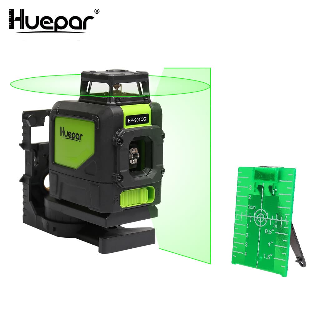 Huepar rotary laser level green Cross Line Laser Self Leveling Horizon Vertical 5
