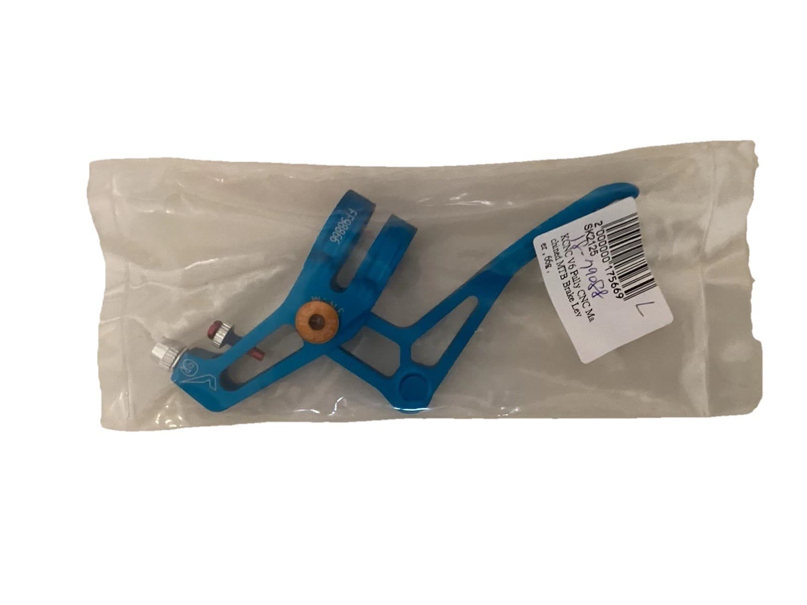 KCNC V6 VB6 Fully CNC Machined MTB Brake Lever , 37g per my scale , Blue left 